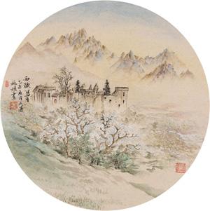 Landscape in the Mountain by 
																	 Yao Yuan