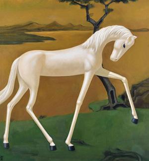 White Horse by 
																	 Xie Yi