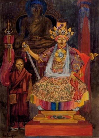 Le grand oracle de Galincka ou magicien sur son trône by 
																			Lea Lafugie