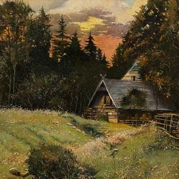 Landscape with Farmhouse by 
																			Gavril Kondratenko