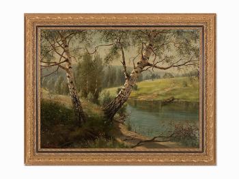 Birches at The River by 
																			Ivan Veltz