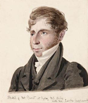 Sketch of Mr Prout at Sydney, N. S. Wales by 
																	Augustus Earle