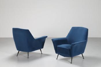 Pair of armchairs by 
																			Gigi Radice