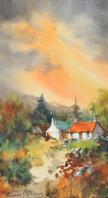 Farmstead in the hills by 
																	Carrie O'Duinn