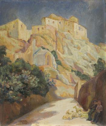 Veduta di Agrigento by 
																	Albert Rosati
