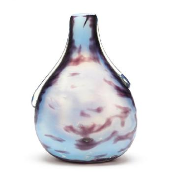 Cameo bottle vase of Triton by 
																			Rene Louis Damon