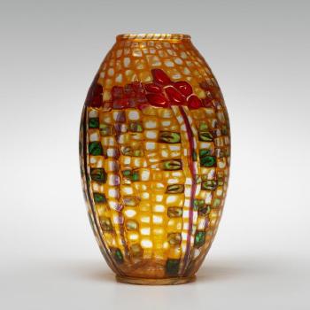 Mosaico vase by 
																			Ercole Barovier