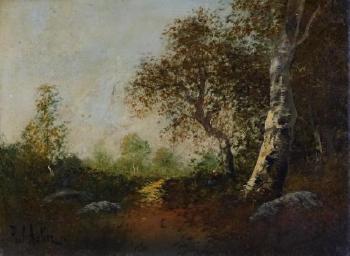Paysage de Fontainebleau by 
																			Paul Astier