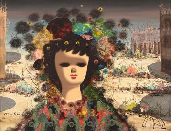 Doll in landscape by 
																	Jean Calogero