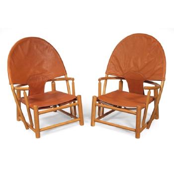 Hoop lounge chairs by 
																	Piero Palange