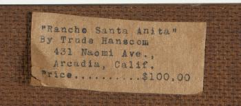 Rancho Santa Anita by 
																			Trude Hanscom