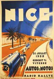 Nice 'Circuit de Vitesse Autos and Motos' Juillet 1932 by 
																	Eff D'Hey