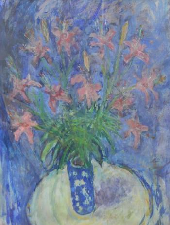 Vase of flowers by 
																	Adrian Ryan