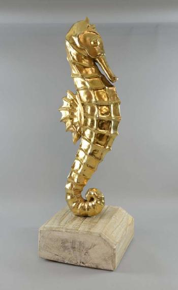Golden Sea Horse by 
																	Abbott Van Dada