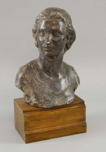 Bust of the artists daughter Alfreda by 
																			Richard Garbe