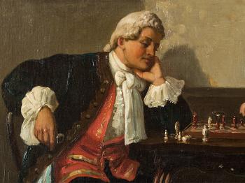 Chess Player by 
																			Henri-Guillaume Schlesinger