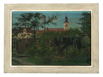 View on to a Chapel by 
																			Franz Xaver Peslmuller