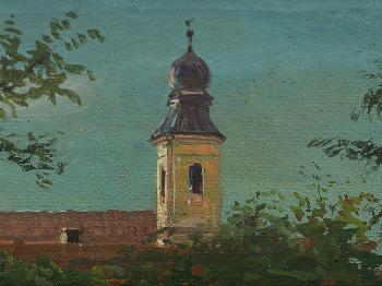 View on to a Chapel by 
																			Franz Xaver Peslmuller