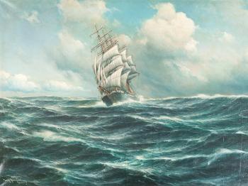 Seascape by 
																			Wilhelm Hanken