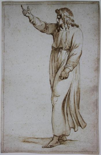 Standing figure after Raphael by 
																			Giuseppe Cades