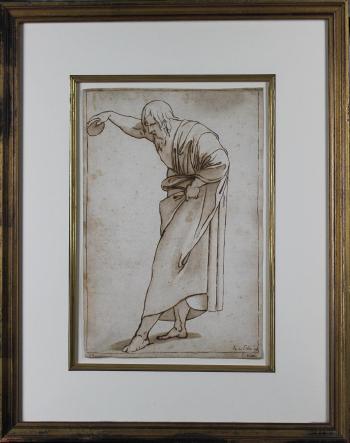 Standing draped figure by 
																			Giuseppe Cades