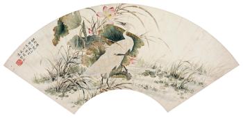 Birds and Lotus by 
																	 Pan Jingshu