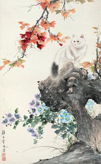 Cat and Rock by 
																	 Yan Jiabao