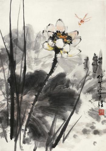 Lotus Pond by 
																	 Mu Zhongqin
