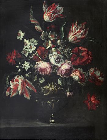 Vaso di fiori by 
																	Giovanni Saglier