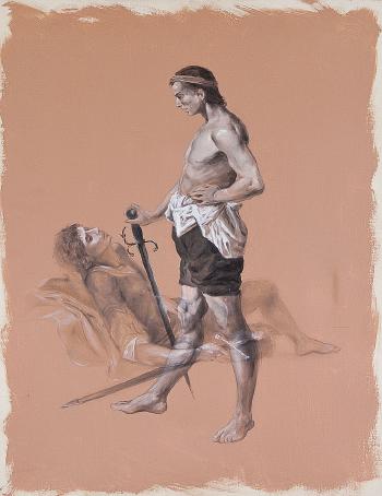Paolo sconfigge Jacopo by 
																	Massimo Pulini