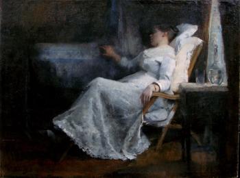 Femme assoupie dans un fauteuil by 
																	Adrien Karbowsky