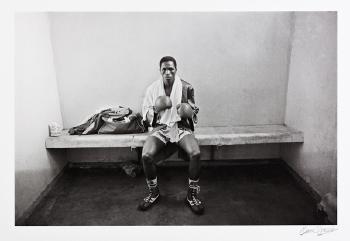 Boxer, Curries fountain stadium, Durban by 
																	Omar Badsha
