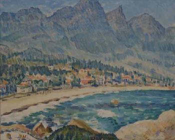 A view of the Twelve Apostles by 
																	Reginald Turvey