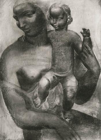 Moeder en kind by 
																	Julien Vlasselaer