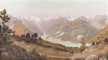 Blick ins Oberinntal mit Gebirgskulisse by 
																			Hans Zotsch
