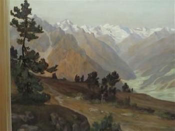 Blick ins Oberinntal mit Gebirgskulisse by 
																			Hans Zotsch