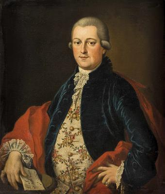 Giovanni Battista Gussetti (1); Dessen Gemahlin (2) by 
																			Peter Anton Lorenzoni