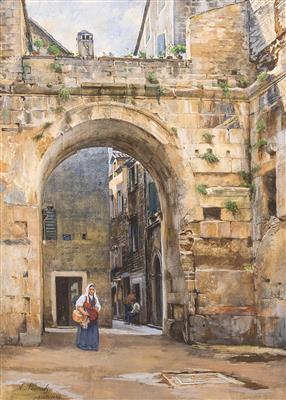Ein Altstadteingang von Split (Spalato) by 
																			Anton Nowak