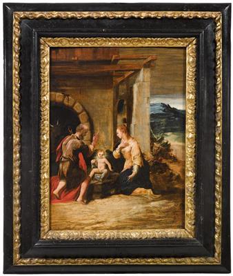 The Nativity by 
																			Girolamo Mazzola Bedoli