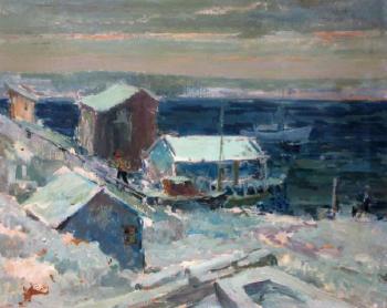 (i) Under the El; (ii) Harbor in Winter by 
																	Ben Galos