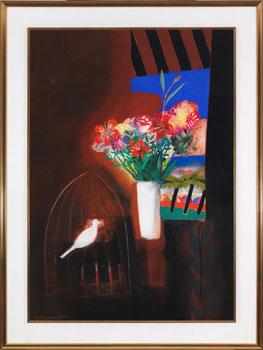 Still Life with White Dove by 
																			Walter Joseph Gerard Bachinski