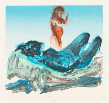 Puppet Tears, 1985; Untitled, 1988 (two works) by 
																			Eric Fischl
