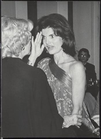Jackie at the Metropolitan Opera House (two photographs), November 9 by 
																			Ron E Galella