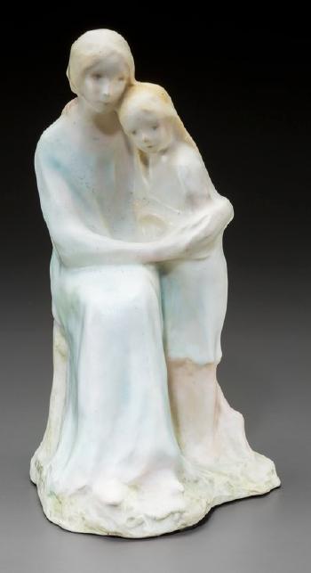 Figural Group: Mère Et Enfant by 
																			Agnes de Frumerie
