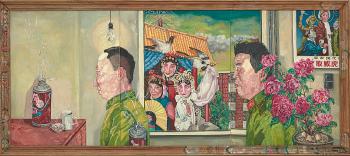 The Revolutionary Family Series (Triptych) by 
																	 Liu Wei