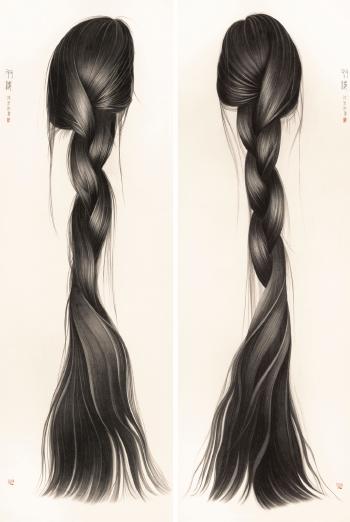 Twin Strands (Diptych) by 
																	 Zhang Chun Hong