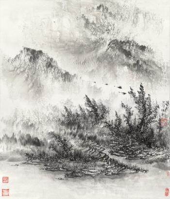 Landscape by 
																	 Zhu Shunlin