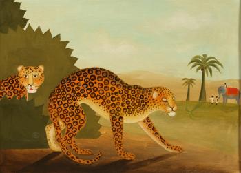 Two Leopards by 
																			Ron van Sweringen