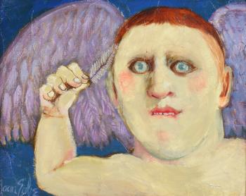 Frightened angel by 
																			Joan Erbe