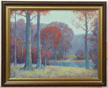 Autumn trees by 
																			Carl J Nordell